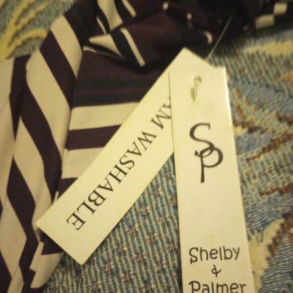 Shelby Palmer launched side stripe 3/4 length sleeve knee-link dress NWT - Picture 3 of 7